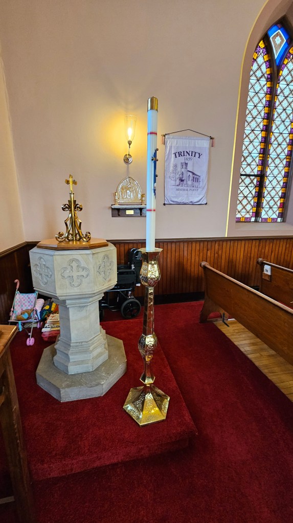 Font and Paschal Candle